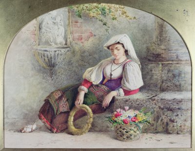 A Contadina Reposing by William Linnaeus Casey